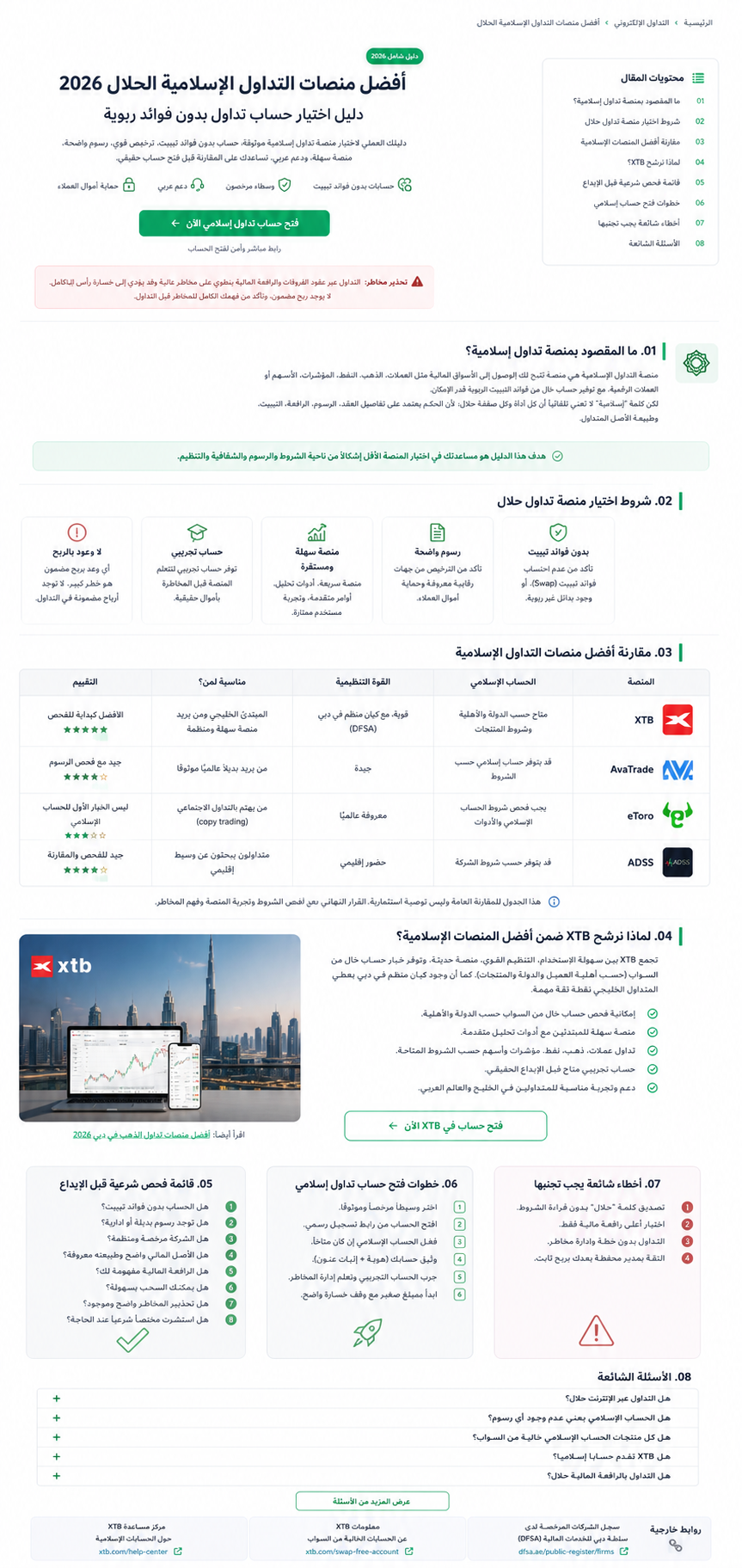 أفضل منصات التداول الإسلامية الحلال