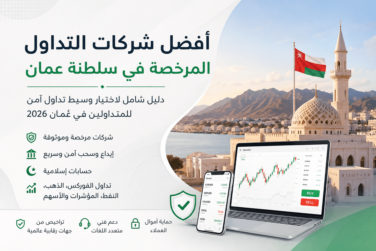 أفضل شركات التداول المرخصة في سلطنة عمان